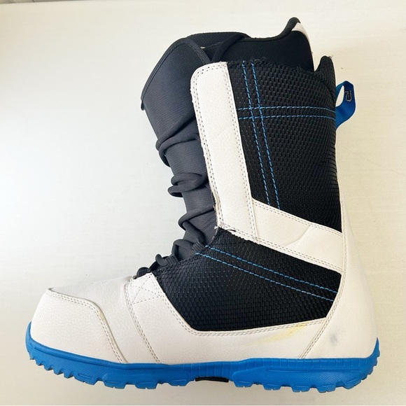 Burton Men’s Invader Snowboard Boots Imprint 1 Black White Blue Size 14 - Picture 11 of 16